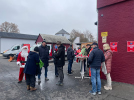Der SPD-Nikolaus war in Selb unterwegs.