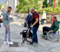 Barrierefrei-Rundgang der SPD Selb durch die Selber Innenstadt