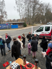 Der SPD-Nikolaus war in Selb unterwegs.