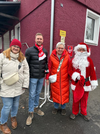 Der SPD-Nikolaus war in Selb unterwegs.