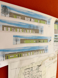 Besuch der Baustelle des AWO-Kindergartens in Selb