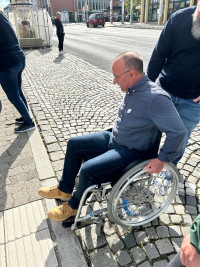 Barrierefrei-Rundgang der SPD Selb durch die Selber Innenstadt