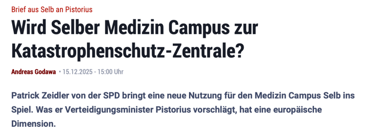 Frankenpost-Artikel vom 16.12.2025