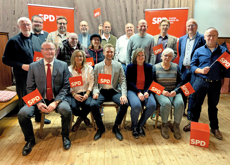 Kandidatinnen und Kandidaten der SPD Selb für die Stadtratswahl 2026