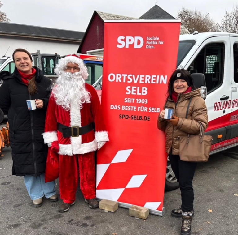 Der SPD-Nikolaus war in Selb unterwegs.