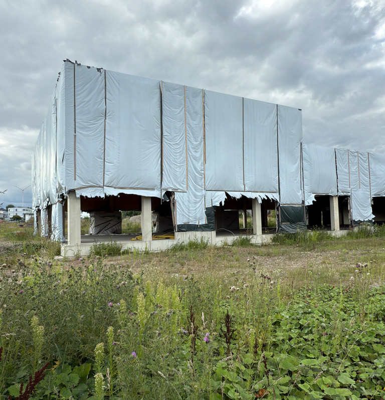 Baustelle Outlet Selb im Juli 2025