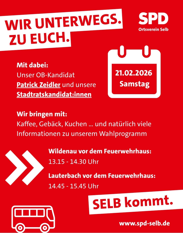 Wir unterwegs. Zu euch.